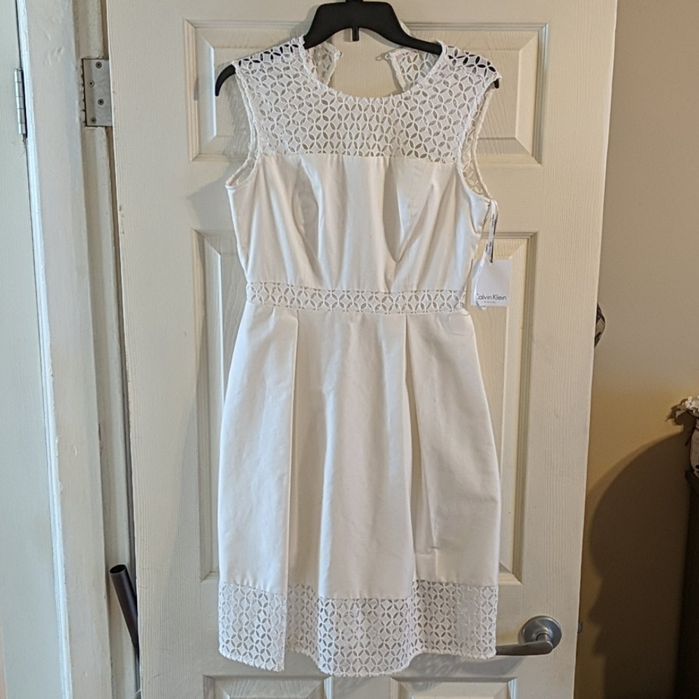Beautiful White NWT Calvin Klein Dress